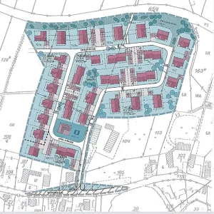 Lageplan Neubausiedlung Aspichring