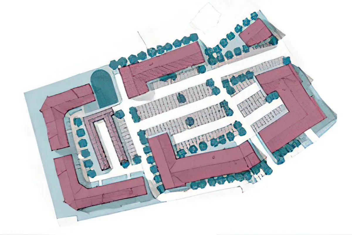 Marktplatz-Zentrum Neukirchen – Ansicht 2